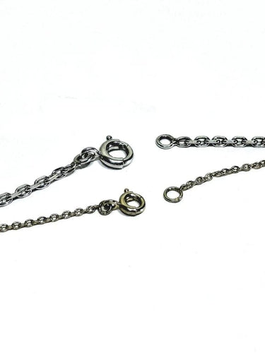 Collier Chaîne maille forçat en or blanc 18 carats 58 Facettes