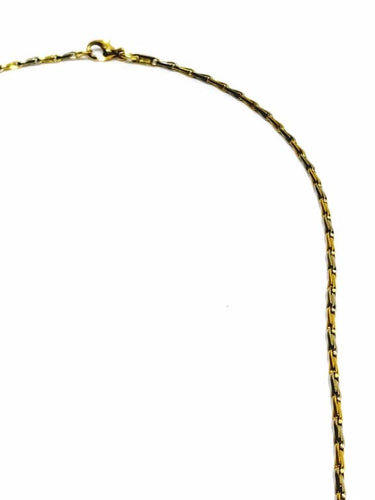 Collier Chaîne en or jaune et blanc 18 carats, maille palmier 58 Facettes
