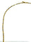 Collier Chaîne maille palmier en or jaune et blanc 18 carats 58 Facettes