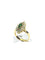 Bague 57 Bague marquise en or jaune avec émeraudes et diamants 58 Facettes