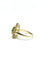 Bague 57 Bague marquise en or jaune avec émeraudes et diamants 58 Facettes