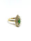 Bague 57 Bague marquise en or jaune avec émeraudes et diamants 58 Facettes