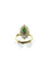 Bague 57 Bague marquise en or jaune avec émeraudes et diamants 58 Facettes