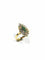 Bague 57 Bague marquise en or jaune avec émeraudes et diamants 58 Facettes