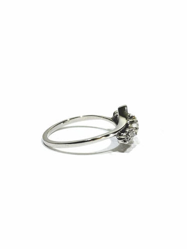 Bague 53.5 Bague en or blanc et diamants 0,36 ct 58 Facettes