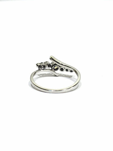 Bague 53.5 Bague en or blanc et diamants 0,36 ct 58 Facettes