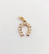 Pendentif Pendentif fer à cheval vintage en or rose 18k et perles 58 Facettes A06445