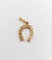 Pendentif Pendentif fer à cheval vintage en or rose 18k et perles 58 Facettes A06445