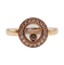 Bague 48 Chopard Happy Diamonds - Bague pavée de diamants en or rose 18k 58 Facettes A06339