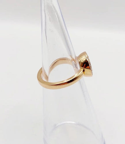 Bague 48 Chopard Happy Diamonds - Bague pavée de diamants en or rose 18k 58 Facettes A06339
