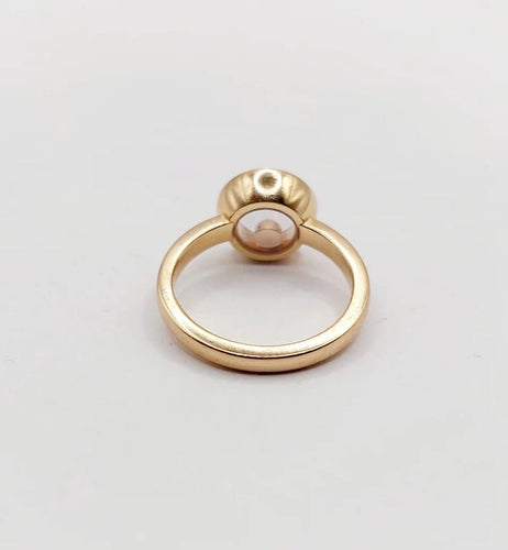 Bague 48 Chopard Happy Diamonds - Bague pavée de diamants en or rose 18k 58 Facettes A06339