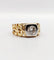 Bague 57 Art nouveau - Bague chevalière en or 18k et platine avec diamant 0,90 ct 58 Facettes A06449