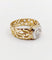 Bague 57 Art nouveau - Bague chevalière en or 18k et platine avec diamant 0,90 ct 58 Facettes A06449