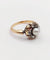 Bague 55 Bague marguerite antique en or rose 18k avec perle et diamants 58 Facettes A06463