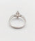 Bague 55 Bague solitaire en or blanc 18k avec diamants taille navette et baguettes 58 Facettes A06479