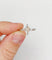 Bague 55 Bague solitaire en or blanc 18k avec diamants taille navette et baguettes 58 Facettes A06479