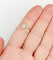 Bague 55 Bague solitaire en or blanc 18k avec diamants taille navette et baguettes 58 Facettes A06479