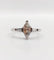 Bague 55 Bague solitaire en or blanc 18k avec diamants taille navette et baguettes 58 Facettes A06479