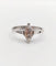 Bague 55 Bague solitaire en or blanc 18k avec diamants taille navette et baguettes 58 Facettes A06479