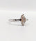 Bague 55 Bague solitaire en or blanc 18k avec diamants taille navette et baguettes 58 Facettes A06479
