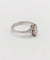 Bague 55 Bague solitaire en or blanc 18k avec diamants taille navette et baguettes 58 Facettes A06479