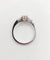 Bague 55 Bague solitaire en or blanc 18k avec diamants taille navette et baguettes 58 Facettes A06479