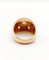 Bague 54 Bague dôme bombée en or rose 18k et diamants taille ancienne 58 Facettes A06475