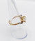 Bague 54.5 Bague tourbillon antique en or 18k et platine, diamants taille ancienne 58 Facettes A06442