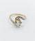 Bague 54.5 Bague tourbillon antique en or 18k et platine, diamants taille ancienne 58 Facettes A06442