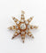 Pendentif Pendentif broche étoile ancienne en or 14K et diamants taille ancienne 58 Facettes A06490