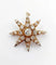 Pendentif Pendentif broche étoile ancienne en or 14K et diamants taille ancienne 58 Facettes A06490