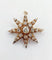 Pendentif Pendentif broche étoile ancienne en or 14K et diamants taille ancienne 58 Facettes A06490