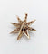 Pendentif Pendentif broche étoile ancienne en or 14K et diamants taille ancienne 58 Facettes A06490