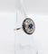Bague 51 Bague cible Art déco en platine 900, saphir et diamants taille ancienne 58 Facettes A06489