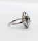 Bague 51 Bague cible Art déco en platine 900, saphir et diamants taille ancienne 58 Facettes A06489