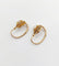 Boucles d'oreilles Dormeuses fleurs antiques en or 18 ct et perles (circa 1900) 58 Facettes A06493