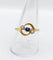 Bague 60 Bague antique en or jaune 18k avec pierre bleue et perles 58 Facettes A06502