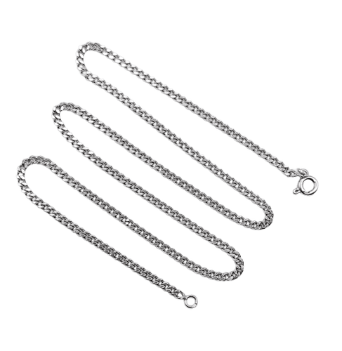 Collier Chaîne vintage - Collier maille gourmette en or blanc 18k 58 Facettes A06521