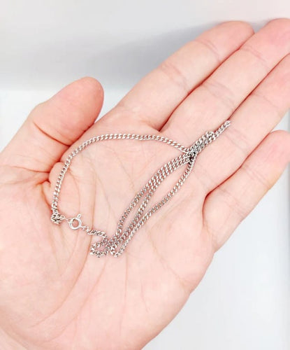 Collier Chaîne vintage - Collier maille gourmette en or blanc 18k 58 Facettes A06521