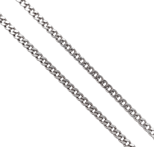 Collier Chaîne vintage - Collier maille gourmette en or blanc 18k 58 Facettes A06521