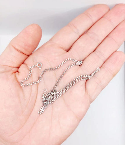 Collier Chaîne vintage - Collier maille gourmette en or blanc 18k 58 Facettes A06521