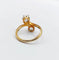 Bague 51 Bague toi et moi victorienne en or rose 18k et diamants taille rose 58 Facettes A06526
