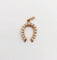 Pendentif Pendentif fer à cheval en or rose 18k et perles 58 Facettes A06579