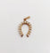 Pendentif Pendentif fer à cheval en or rose 18k et perles 58 Facettes A06579