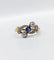 Bague 56 Bague antique en or 18k et platine avec saphir et diamants 58 Facettes A06535