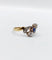 Bague 56 Bague antique en or 18k et platine avec saphir et diamants 58 Facettes A06535