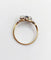 Bague 56 Bague antique en or 18k et platine avec saphir et diamants 58 Facettes A06535