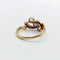 Bague 56 Bague antique en or 18k et platine avec saphir et diamants 58 Facettes A06535