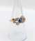 Bague 56 Bague antique en or 18k et platine avec saphir et diamants 58 Facettes A06535