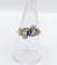 Bague 56 Bague antique en or 18k et platine avec saphir et diamants 58 Facettes A06535